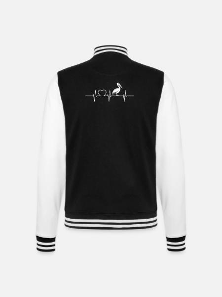Pelikane Pelikan - College-Sweatjacke - Schwarz/Weiß