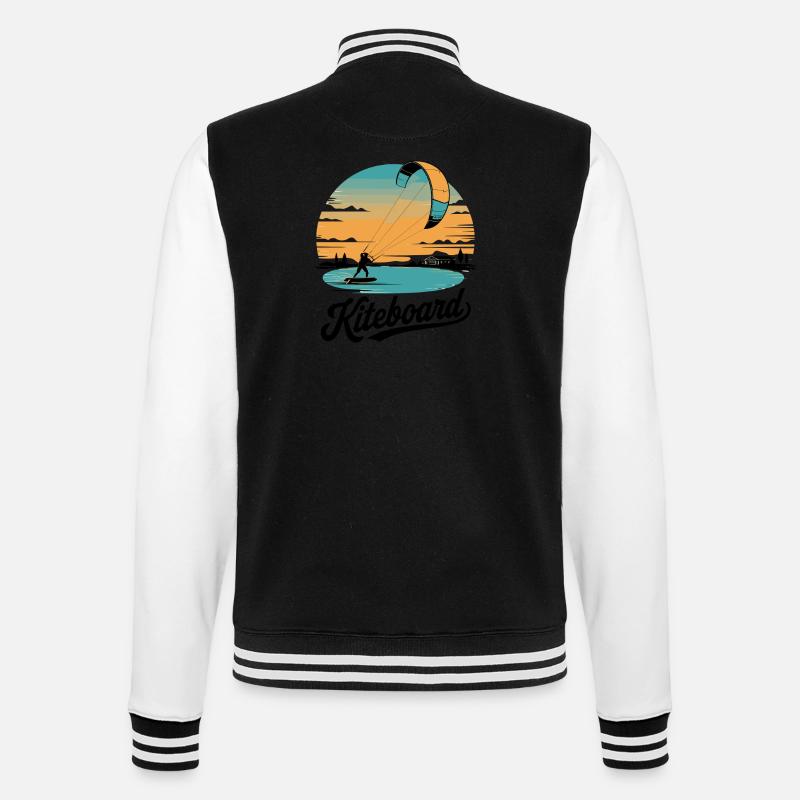 Kiteboarding Adventures : surfer avec style - Veste Teddy - noir/blanc