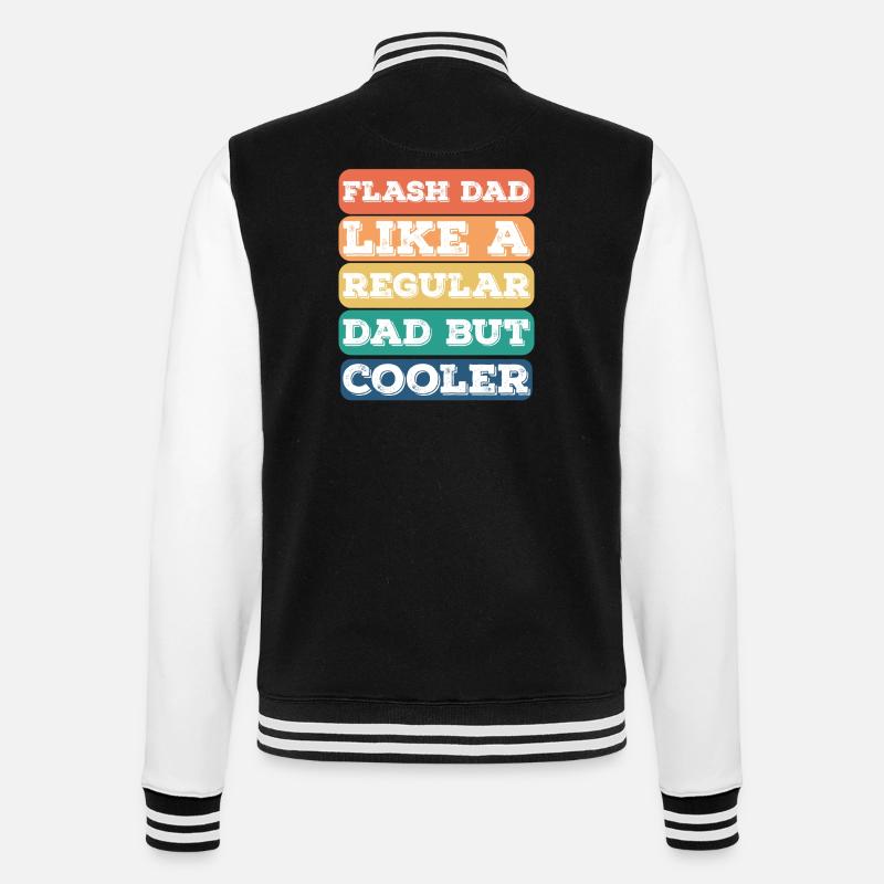 Bouldering Flash Papa Boulderer - College-Sweatjacke - Schwarz/Weiß