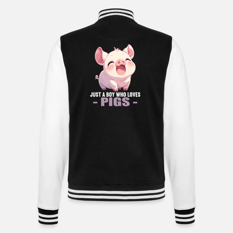 Cochon Cochon - Veste Teddy - noir/blanc