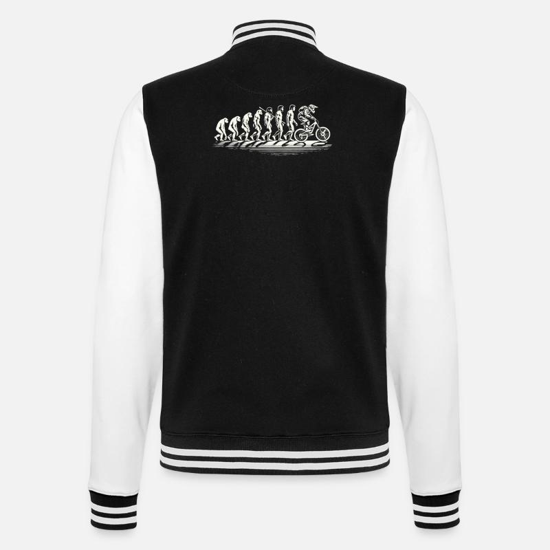 Evolution Bicycle VTT Cyclisme Humour - Veste Teddy - noir/blanc