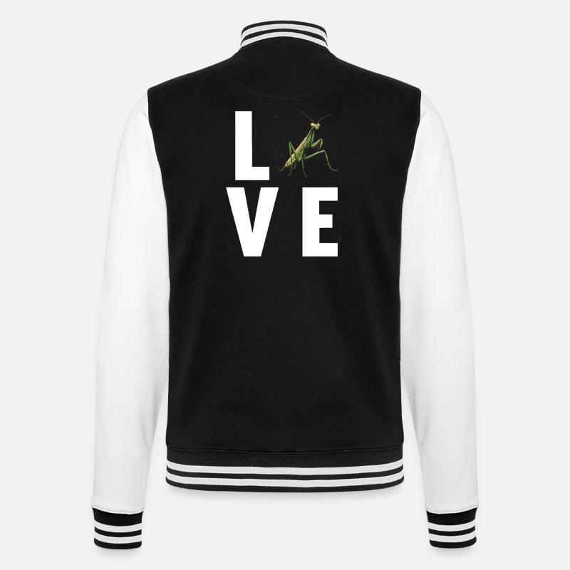 Praying mantises Praying mantis - College Sweat Jacket - black/white