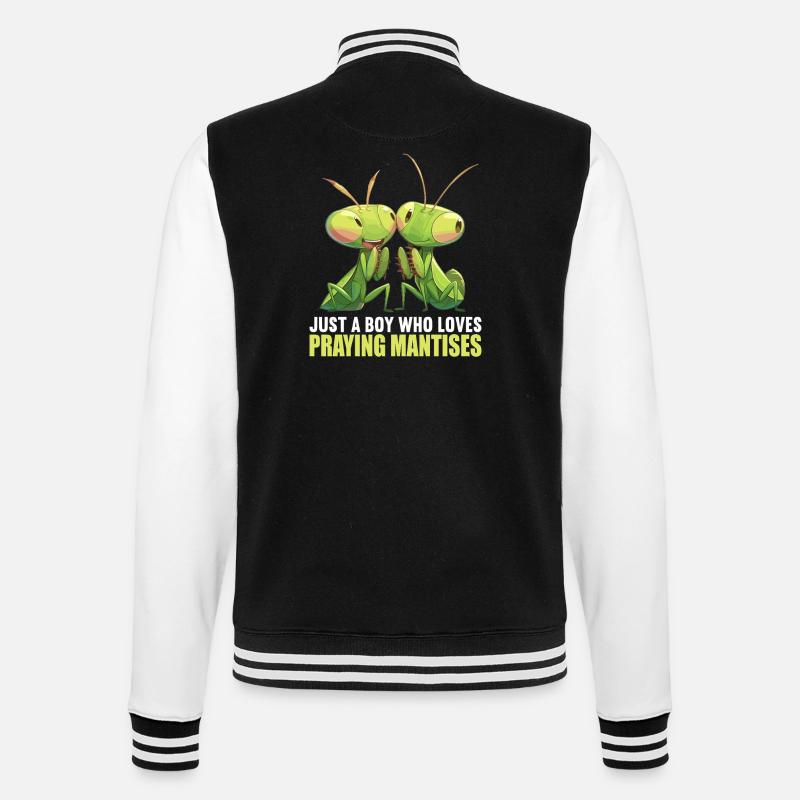 Praying mantises Praying mantis - College Sweat Jacket - black/white