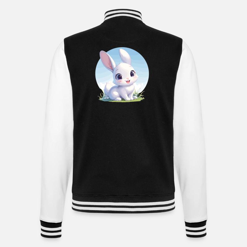 Bunny Bunny - College Sweat Jacket - black/white
