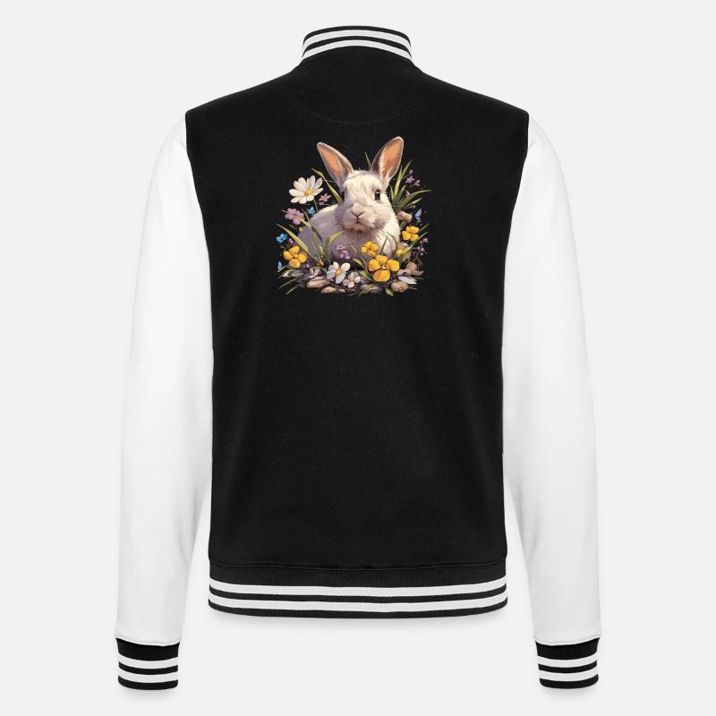 Lapin Lapin - Veste Teddy - noir/blanc