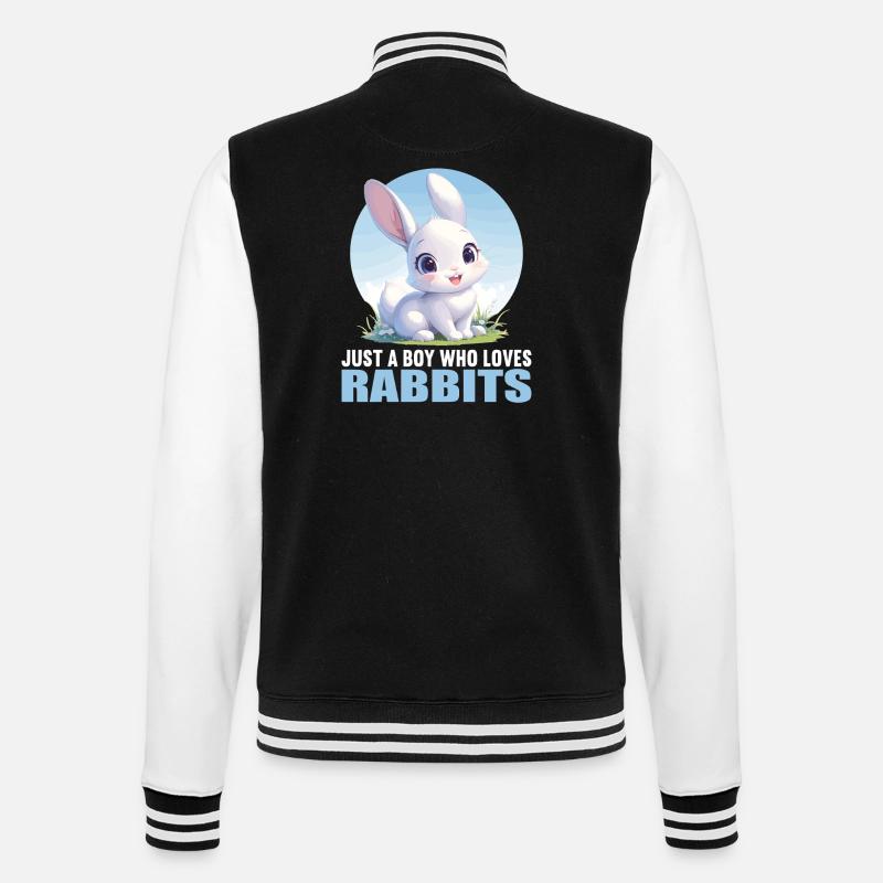 Bunny Bunny - College Sweat Jacket - black/white