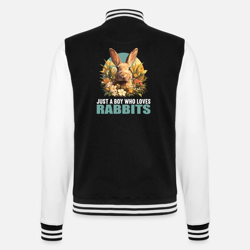 Bunny Bunny - College Sweat Jacket - black/white