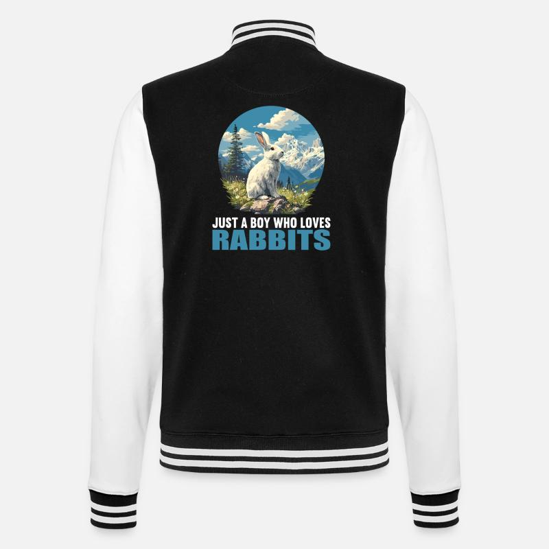 Bunny Bunny - College Sweat Jacket - black/white