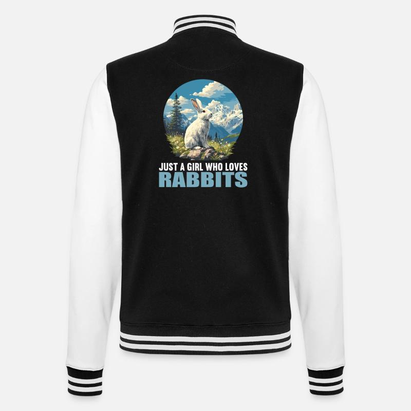 Bunny Bunny - College Sweat Jacket - black/white