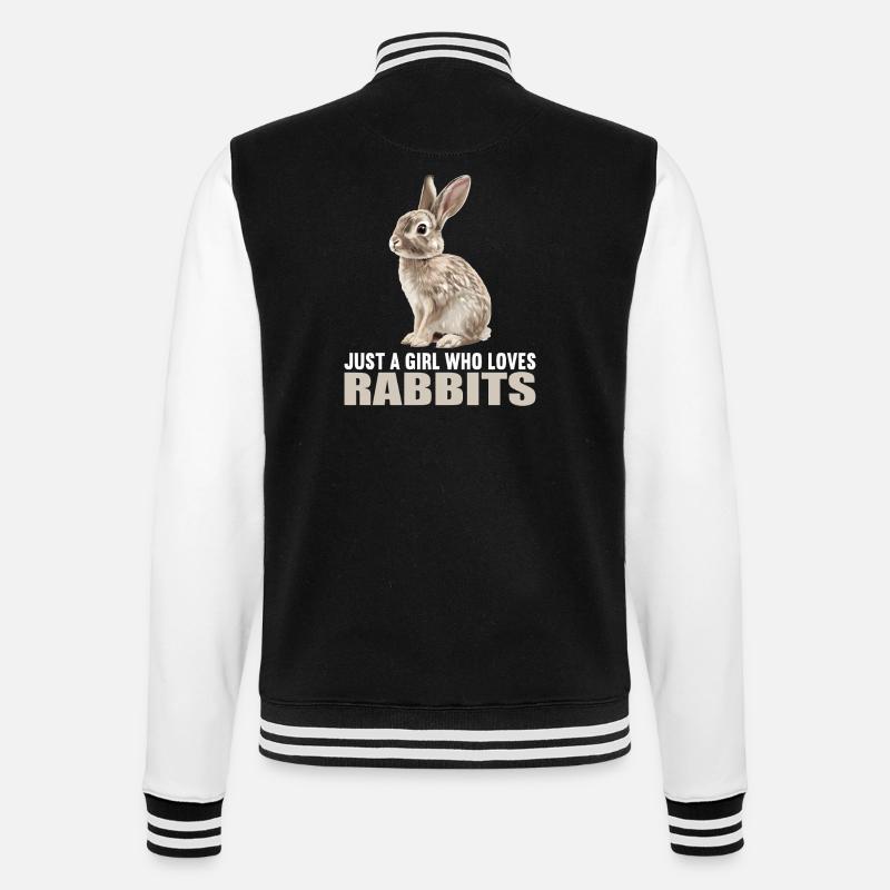 Bunny Bunny - College Sweat Jacket - black/white