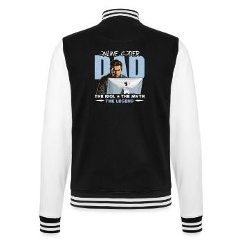 Online Coder Dad The Idol The Myth The Developer - College-Sweatjacke - Schwarz/Weiß - Hinten - Marisol (170cm)