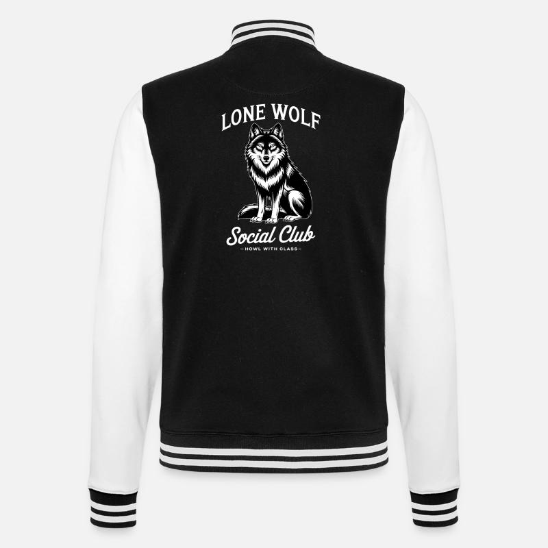 Loup - Veste Teddy - noir/blanc