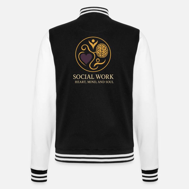 L’assistante sociale soutient le - Veste Teddy - noir/blanc