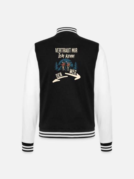 Wander - College Sweat Jacket - black/white