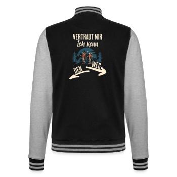 Wandern - College-Sweatjacke - Schwarz/Grau meliert - Hinten - Marisol (170cm)