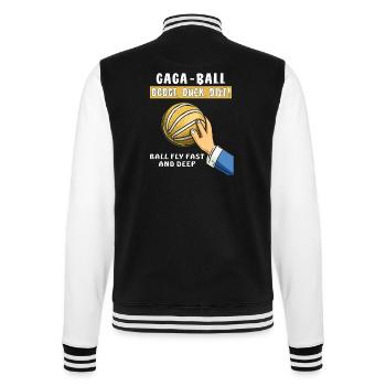 voelkerball gaga ball - College-Sweatjacke - Schwarz/Weiß - Hinten - Marisol (170cm)
