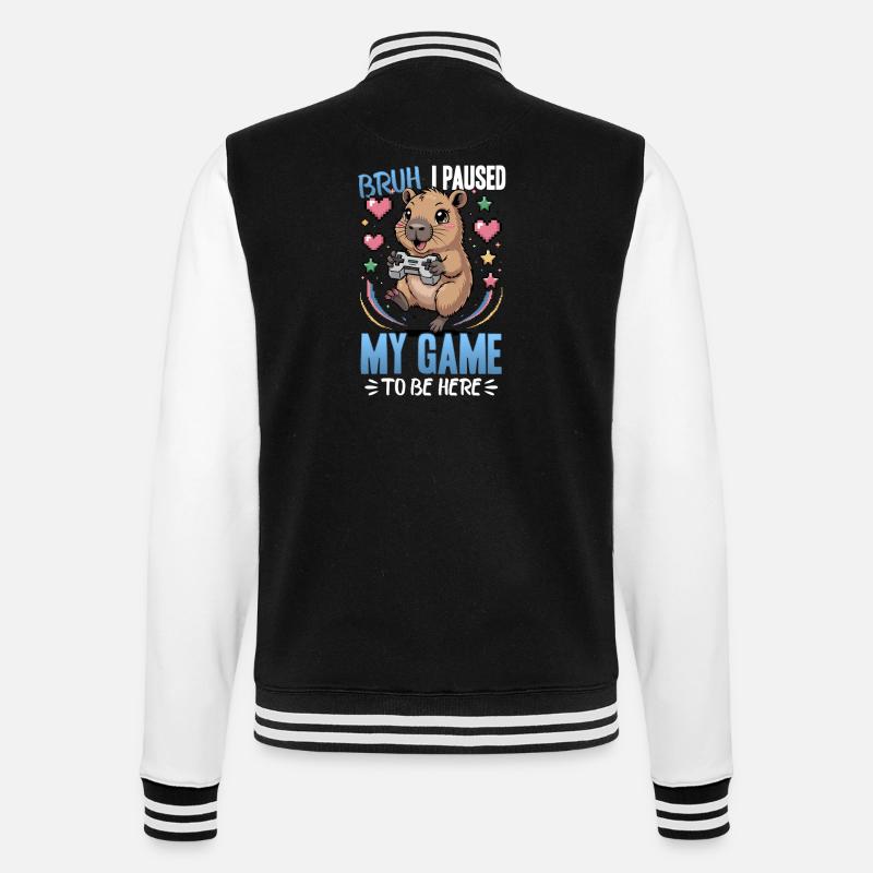 Capybara Gamer Gaming - Veste Teddy - noir/blanc