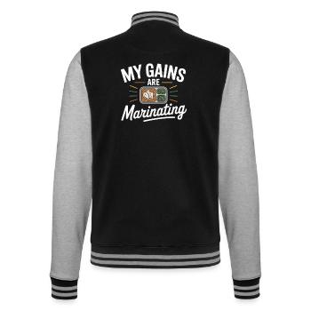 Prepared Squad Speiseplaner Food Organization - College-Sweatjacke - Schwarz/Grau meliert - Hinten - Marisol (170cm)