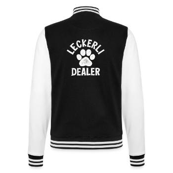 Hundebesitzer lustiger Spruch Hund Geschenk Idee - College-Sweatjacke - Schwarz/Weiß - Hinten - Marisol (170cm)