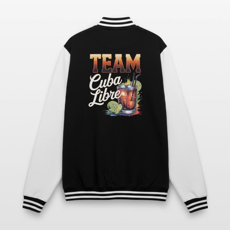 Cocktail Bartender Team Cuba Libre College Sweat Jacket