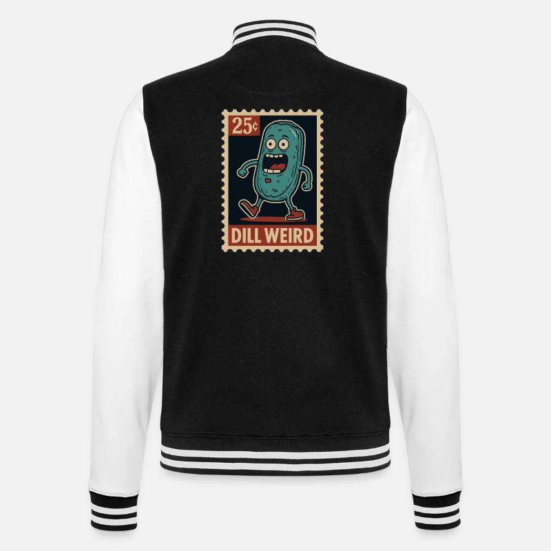 Concombre étrange comme timbre - Veste Teddy - noir/blanc