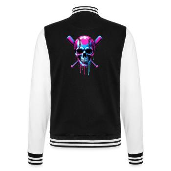 Baseball Skull Batte de Baseball - Veste Teddy - noir/blanc - Dos - Marisol (170cm)