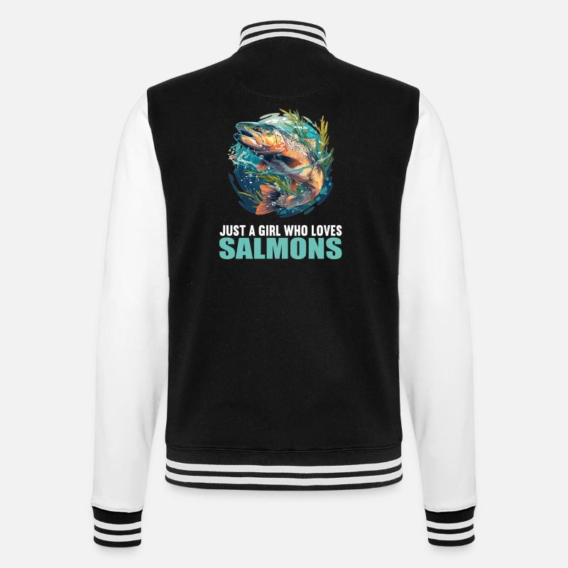 Saumon Saumon - Veste Teddy - noir/blanc