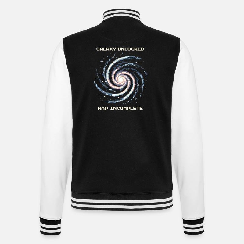 Galaxy Unlocked | Map incomplete - College Sweat Jacket - black/white