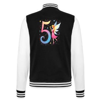 Douce Fée 5ème Anniversaire pour les filles - Veste Teddy - noir/blanc - Dos - Marisol (170cm)