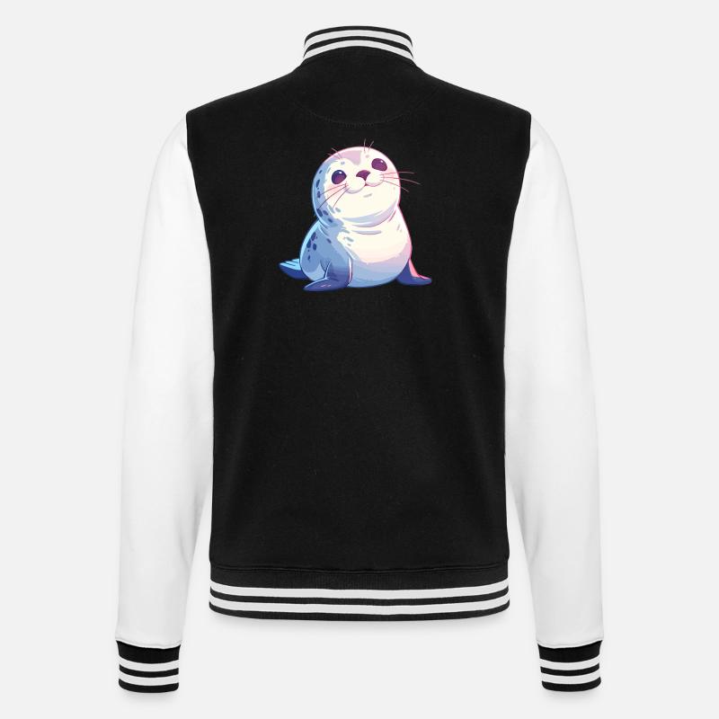 Robben Robbe - College-Sweatjacke - Schwarz/Weiß