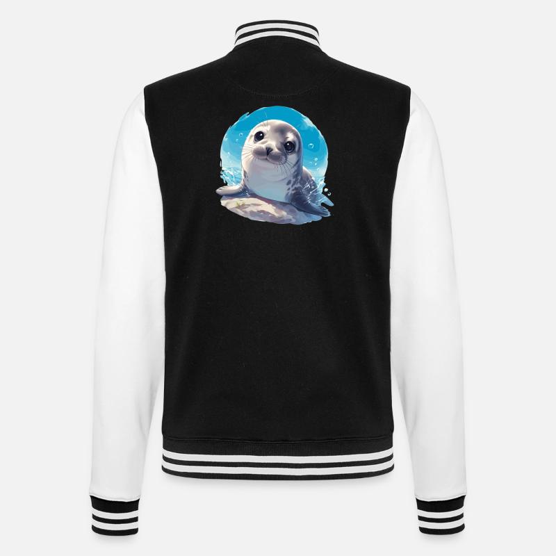 Robben Robbe - College-Sweatjacke - Schwarz/Weiß
