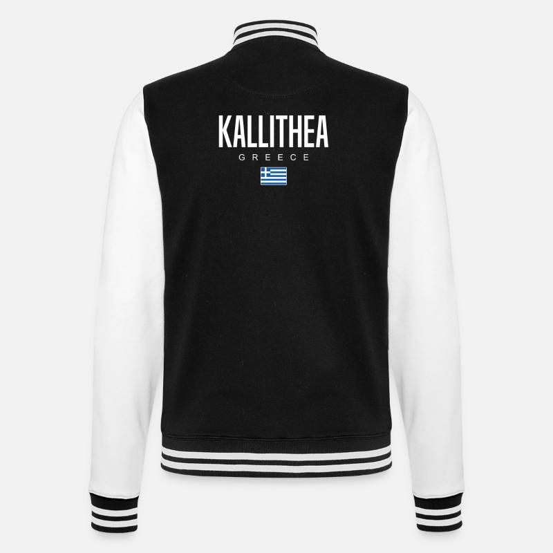 Kallithea, Greece - College Sweat Jacket - black/white