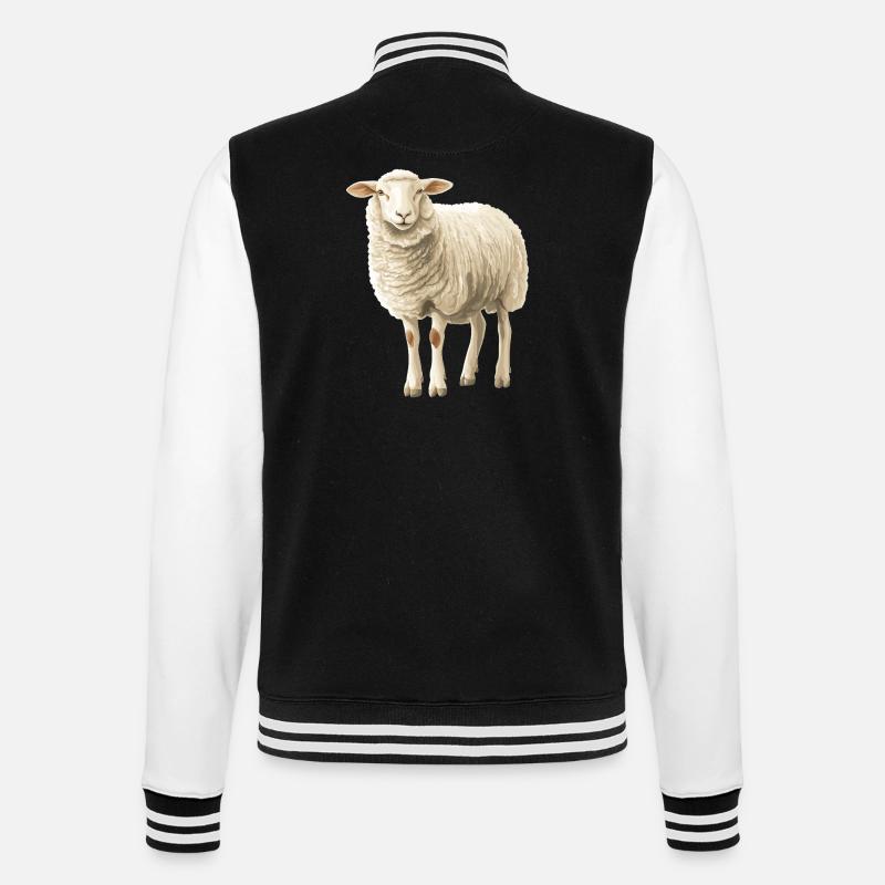 Mouton Mouton - Veste Teddy - noir/blanc