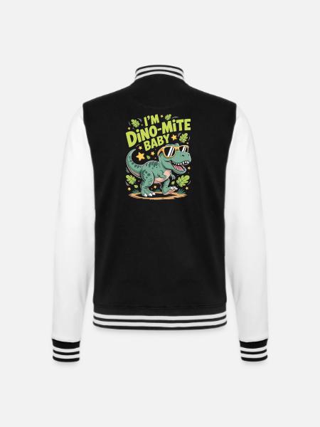 Dino-Mite Baby Shirt - College-Sweatjacke - Schwarz/Weiß