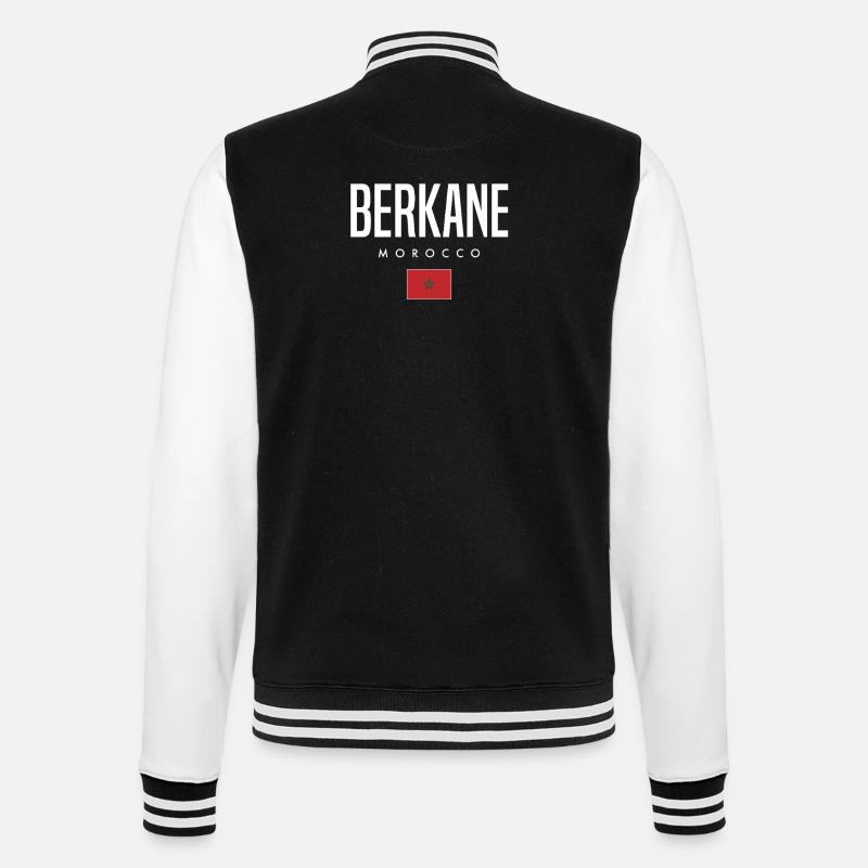 Berkane Morocco - College Sweat Jacket - black/white