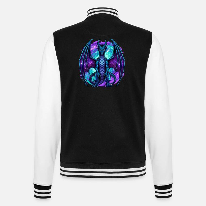 Blue Dragon - College Sweat Jacket - black/white
