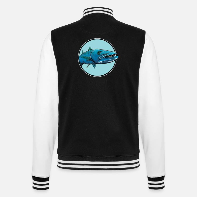 Barracudas Barracuda - College Sweat Jacket - black/white