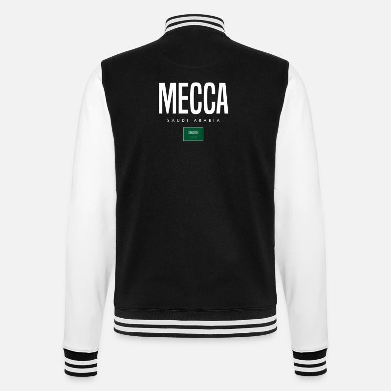Mecca Saudi Arabia - College Sweat Jacket - black/white