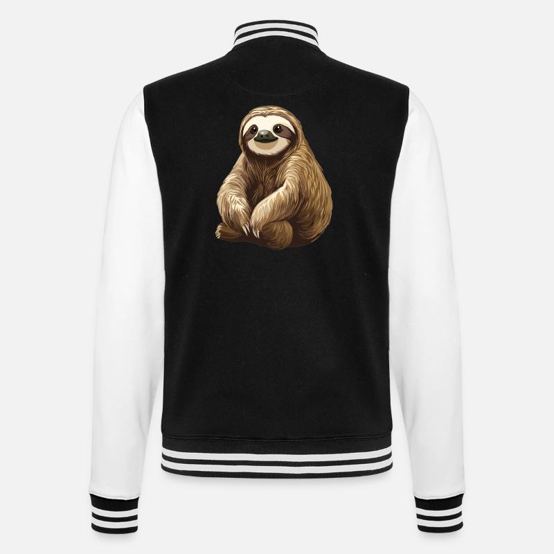 Sloths Sloth - College Sweat Jacket - black/white