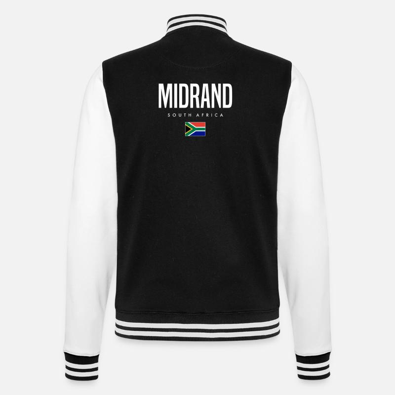 Midrand, Afrique du Sud - Veste Teddy - noir/blanc