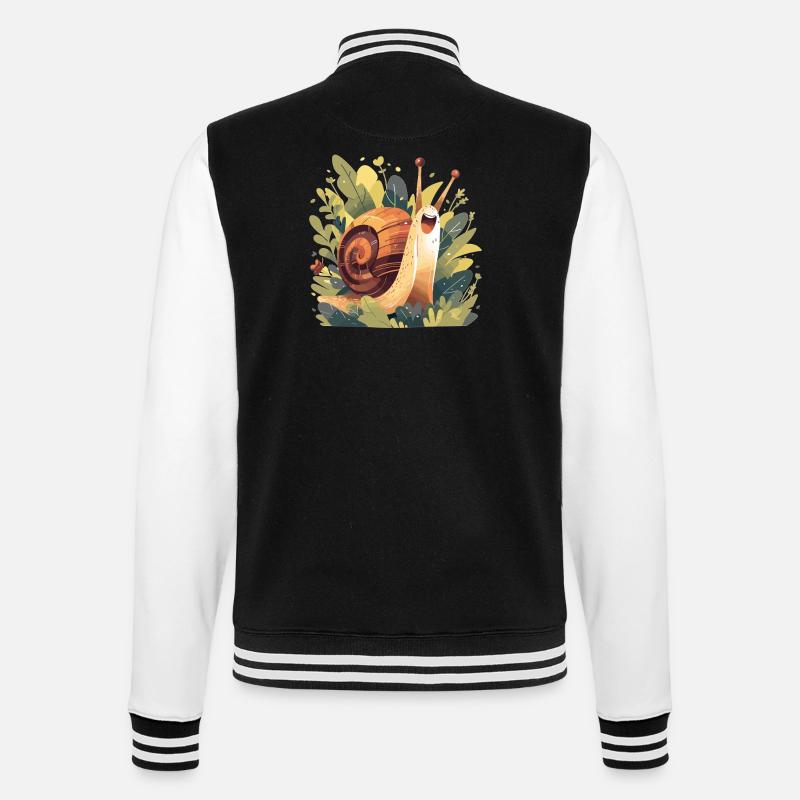 Snails Snail - College Sweat Jacket - black/white