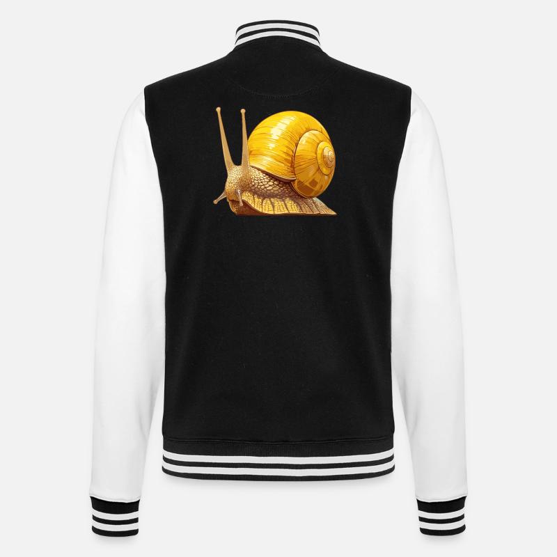 Snails Snail - College Sweat Jacket - black/white