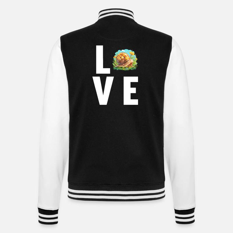 Snails Snail - College Sweat Jacket - black/white