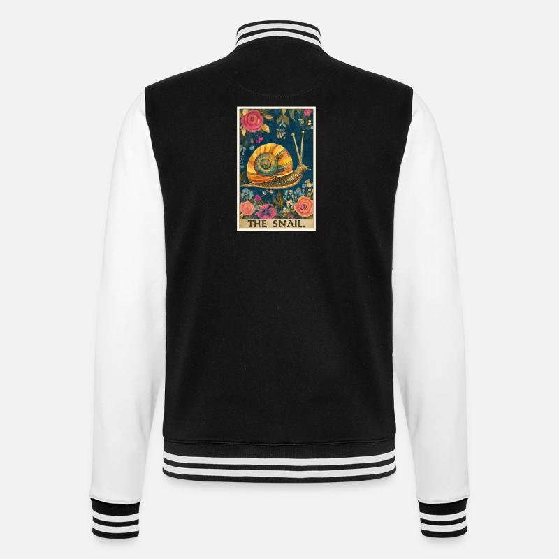 Snails Snail - College Sweat Jacket - black/white