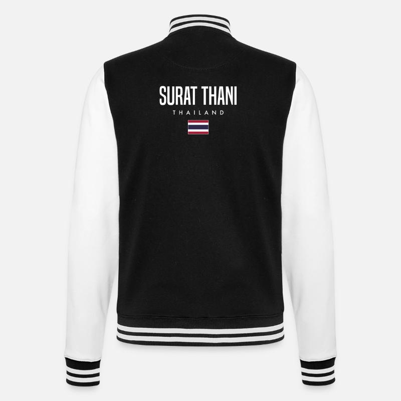 Surat Thani, Thaïlande - Veste Teddy - noir/blanc