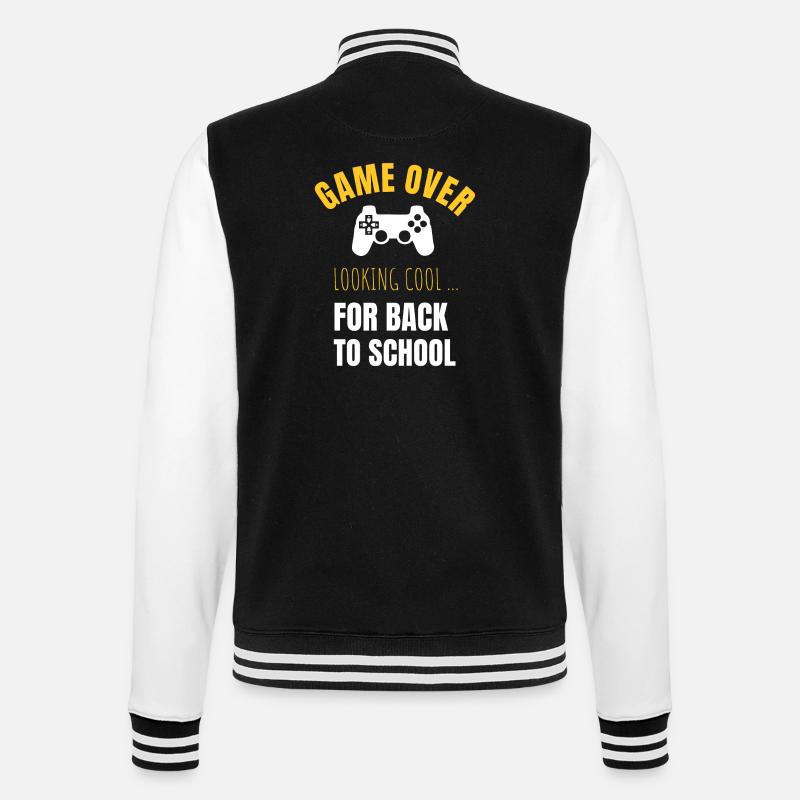 Schulstart - College-Sweatjacke - Schwarz/Weiß