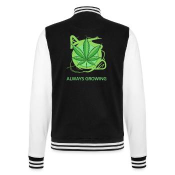 Always Growing - College Sweat Jacket - black/white - Back - Marisol (170cm)