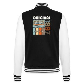 Novembre né en 1997 25e cadeau d'anniversaire - Veste Teddy - noir/blanc - Dos - Marisol (170cm)