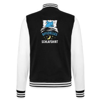Offizielles Schlafshirt lustige Ratte, Geschenk - College-Sweatjacke - Schwarz/Weiß - Hinten - Marisol (170cm)