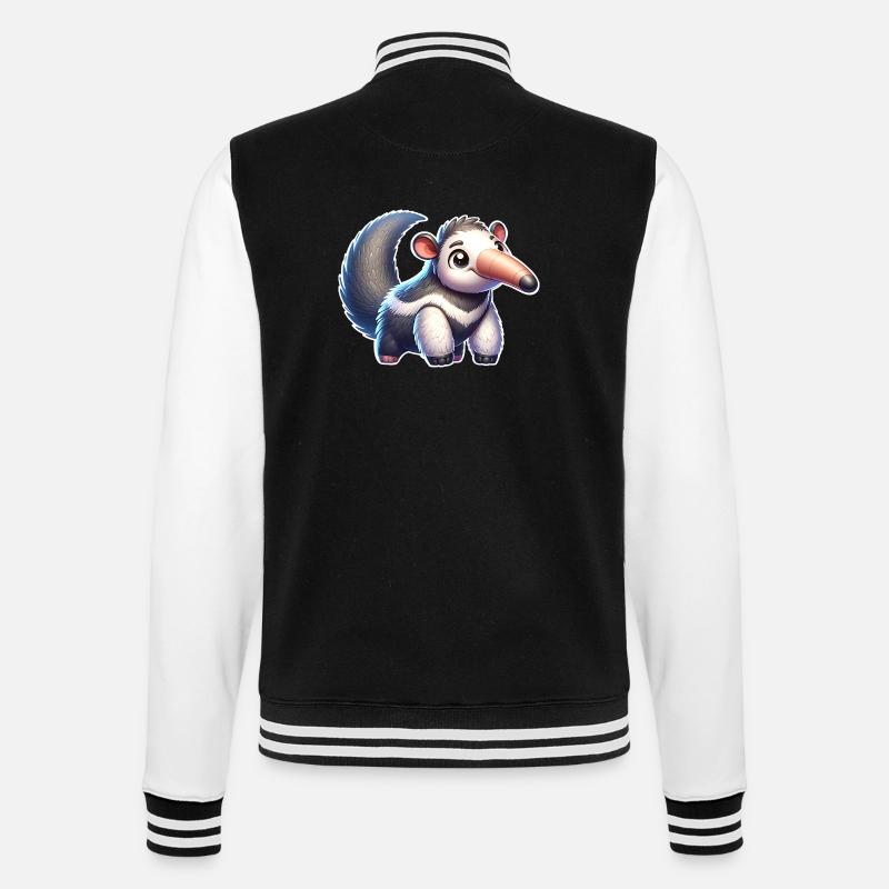 Fourmilier - Veste Teddy - noir/blanc